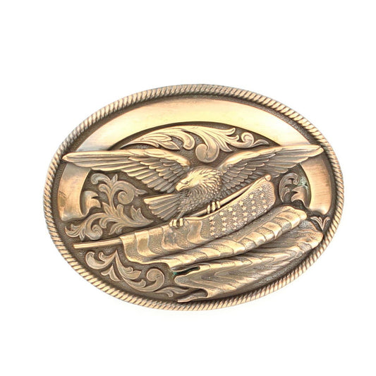 Nocona Oval Copper Eagle Belt Buckle #8424