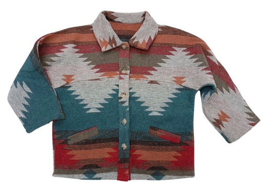 Aztec Kids Shacket