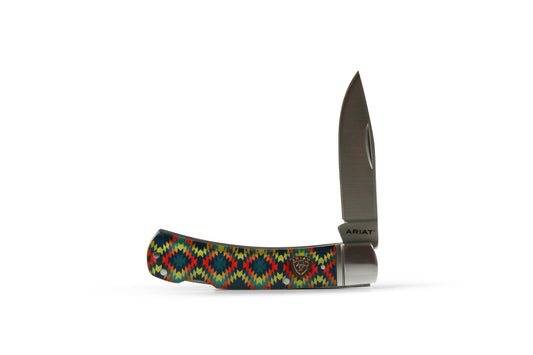 Ariat Southwestern Graphic Pocket Knife #6418