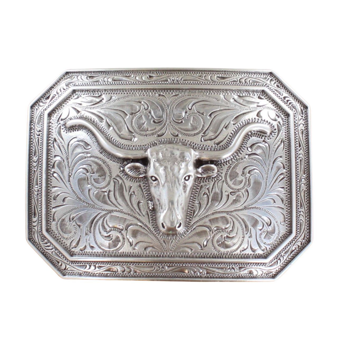 Ariat Western Scroll Longhorn Belt Buckle #1401